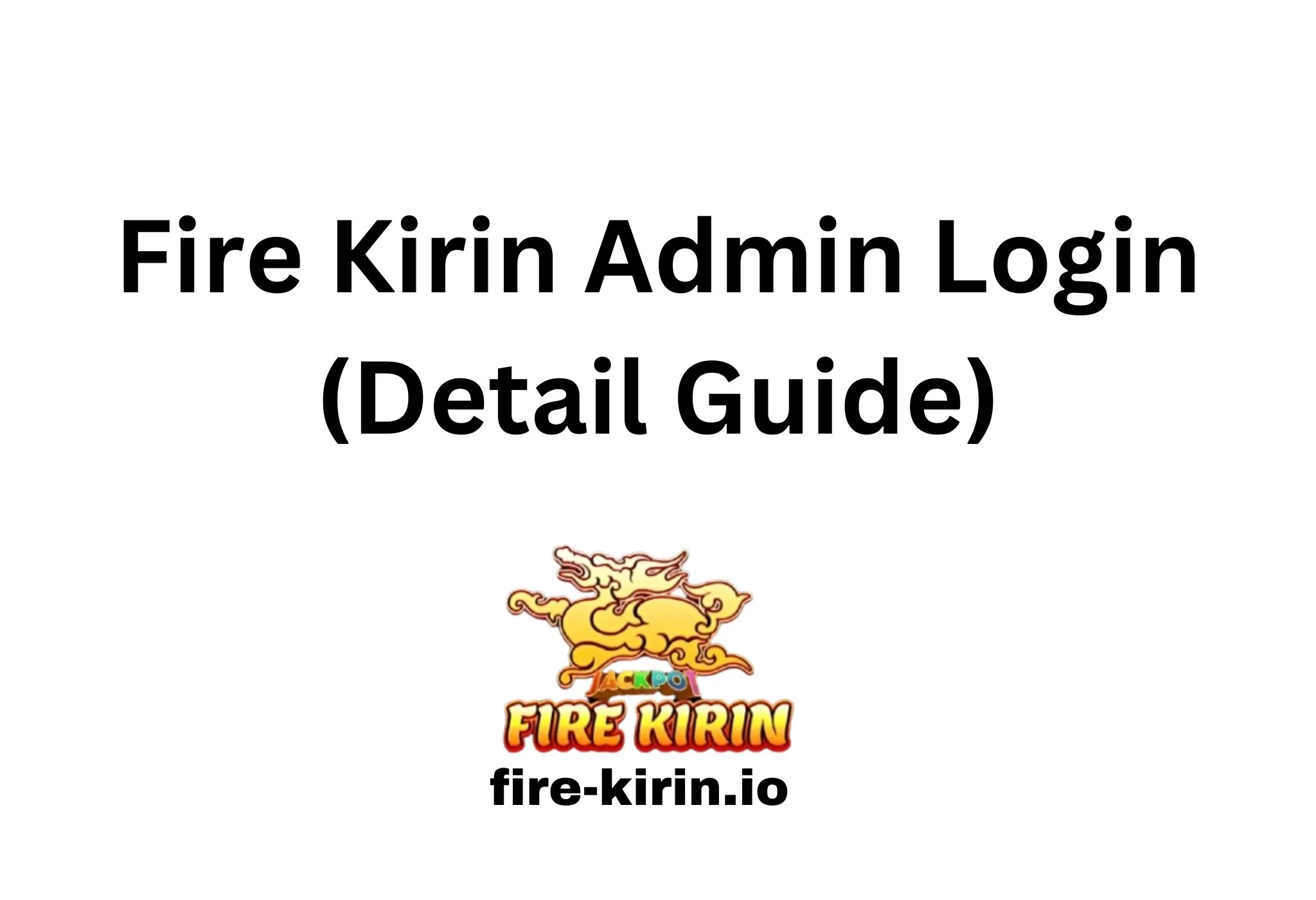 fire kirin admin login